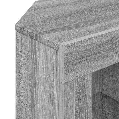 Eck-LED-TV-Schrank Graues Sonoma 106 x 40 x 50 cm Holzwerkstoff