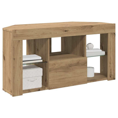 Eck-LED-TV-Schrank Artisan-Eiche 108 x 40 x 50 cm Holzwerkstoff