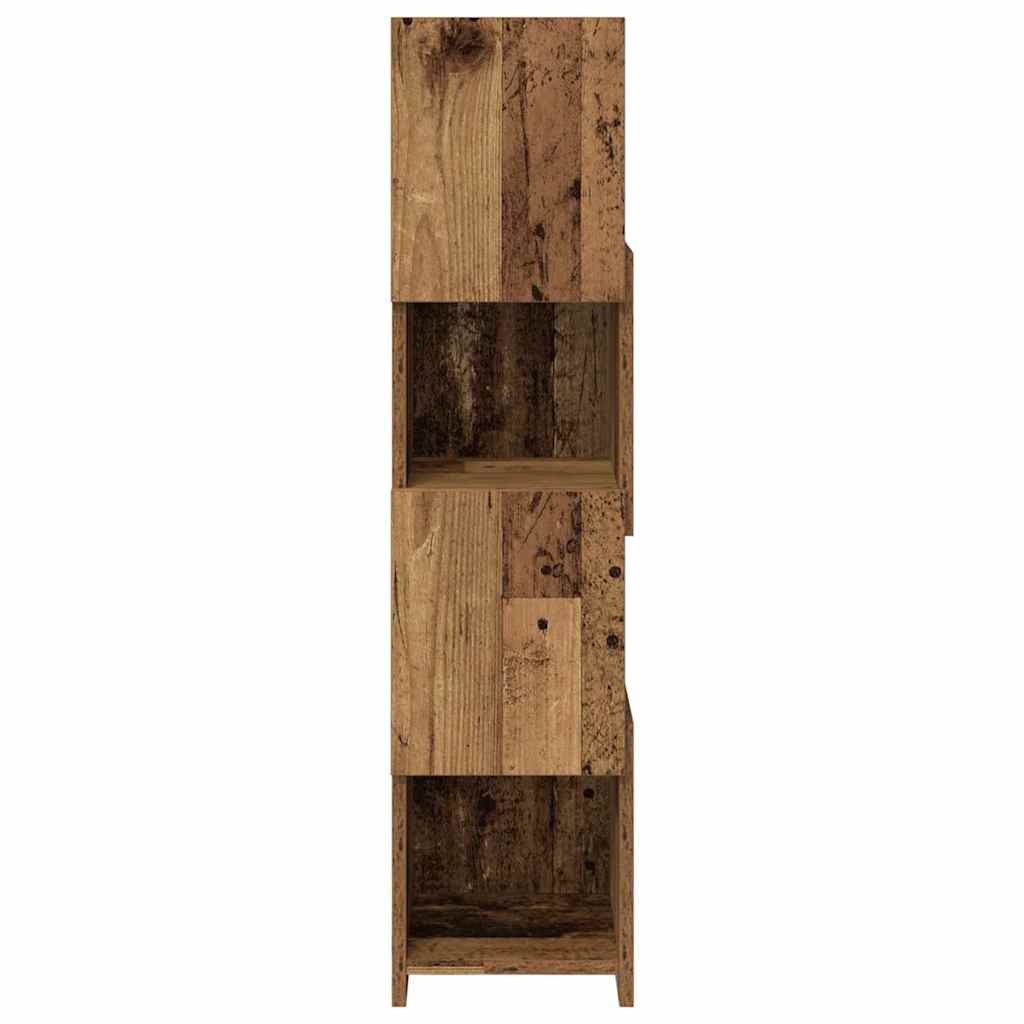 Eckschrank Weiß 25,5x25x102cm Holzwerkstoff