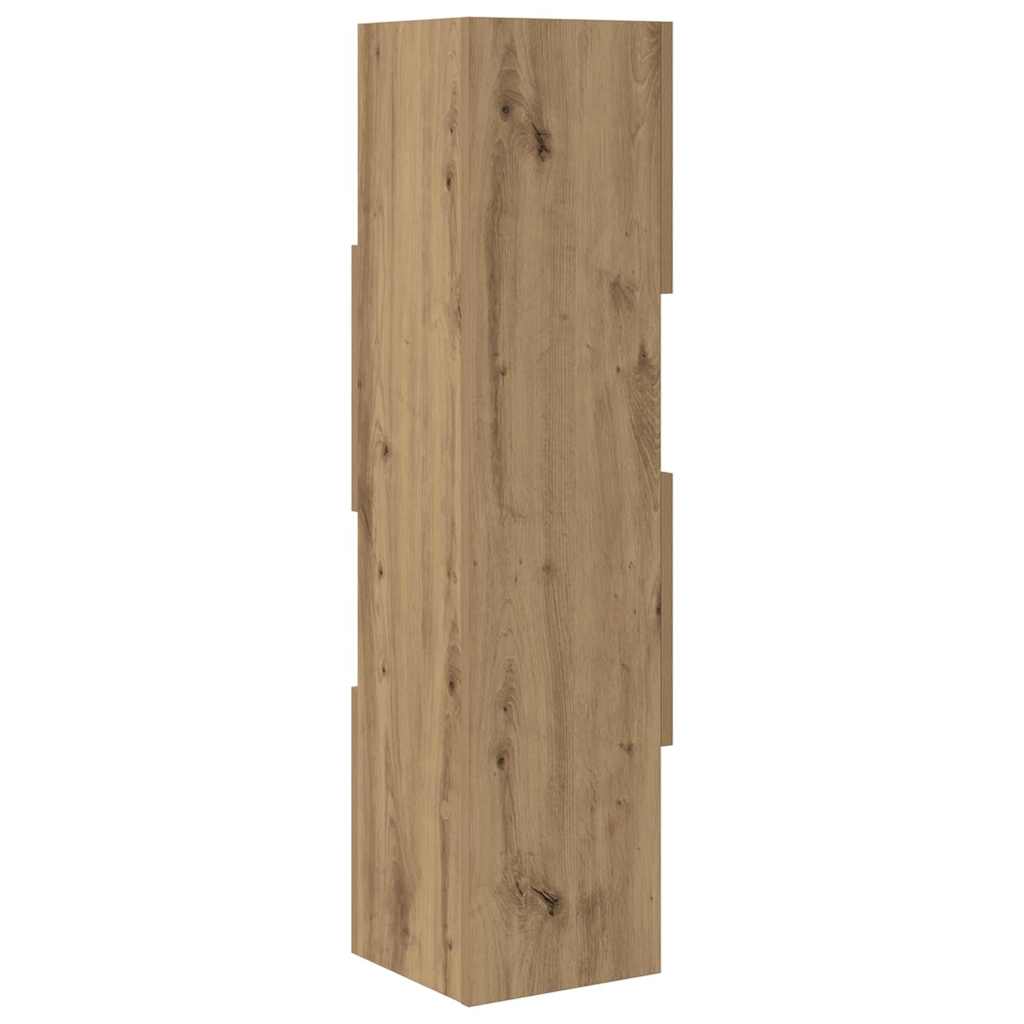 Eckschrank Weiß 25,5x25x102cm Holzwerkstoff