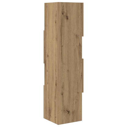 Eckschrank Weiß 25,5x25x102cm Holzwerkstoff