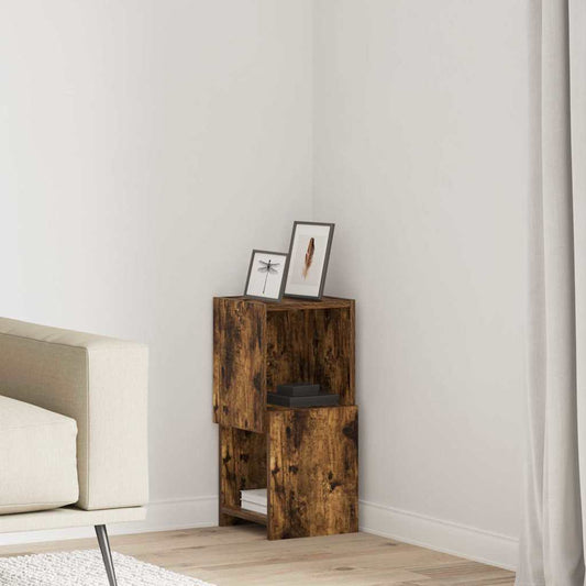 Eckschrank Weiß 25,5x25x55cm Holzwerkstoff