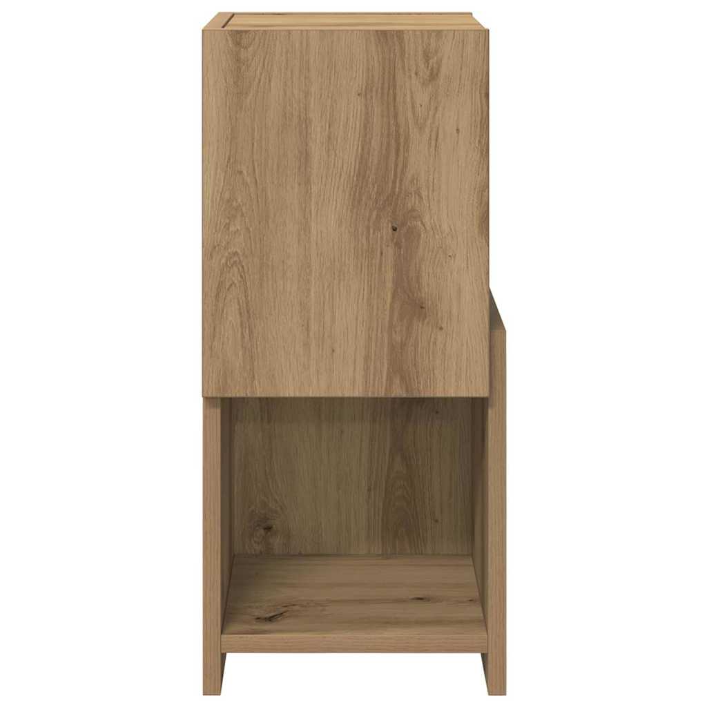 Eckschrank Weiß 25,5x25x55cm Holzwerkstoff