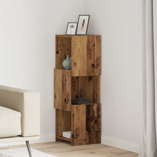 Eckschrank Weiß 30,5x30x95cm Holzwerkstoff