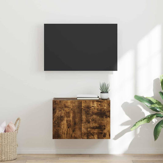 TV-Wandschrank Wandmontiert Geräucherte Eiche 59,5 x 31 x 40 cm