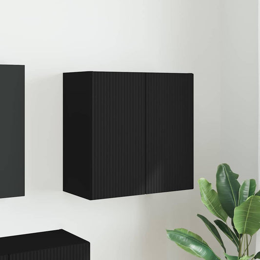 TV-Wandschrank Schwarz 59,5 x 31 x 60 cm Holzwerkstoff