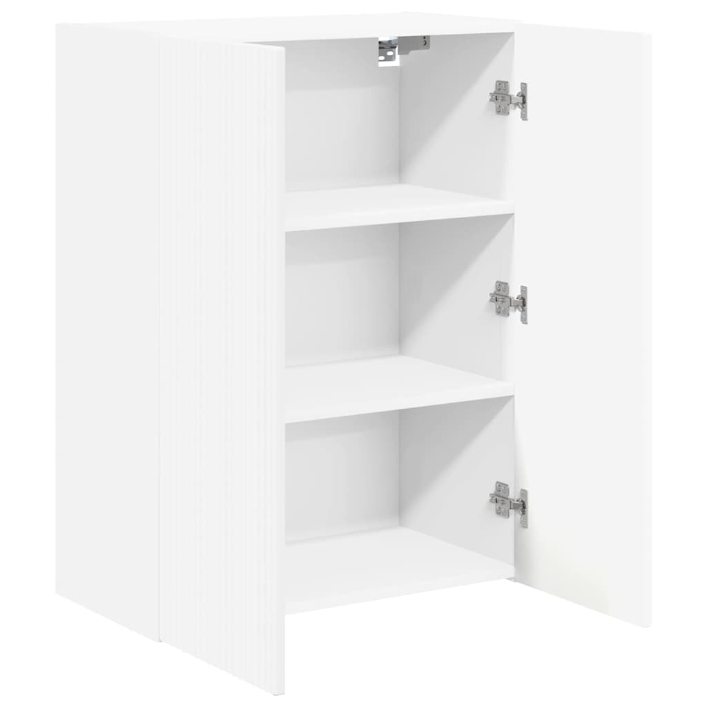 TV-Wandschrank Weiß 59,5 x 31 x 80 cm Holzwerkstoff