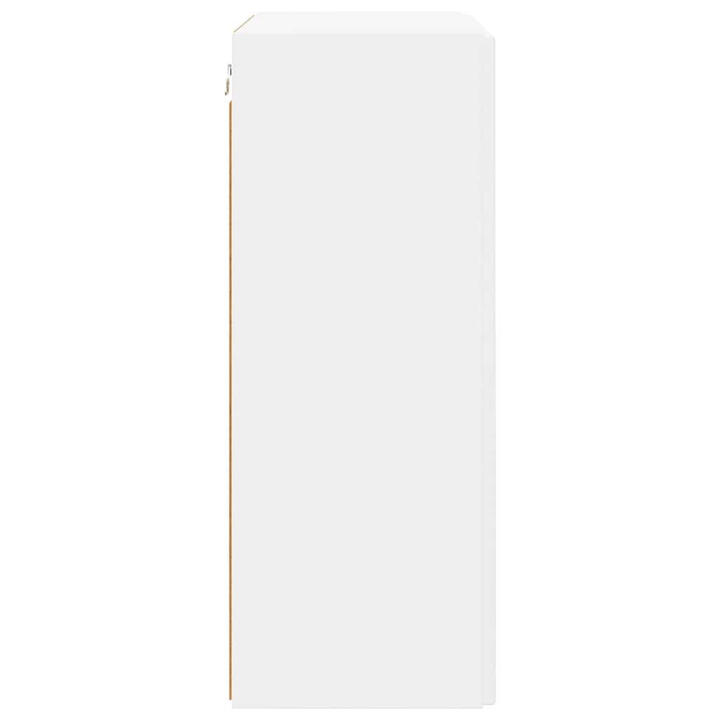 TV-Wandschrank Weiß 59,5 x 31 x 80 cm Holzwerkstoff