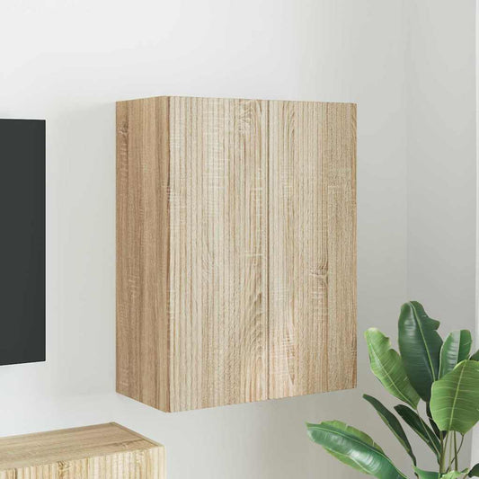 TV-Wandschrank Sonoma-Eiche 59,5 x 31 x 80 cm Holzwerkstoff