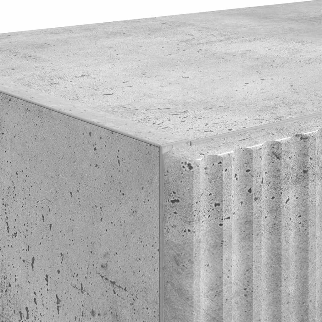 TV-Wandschrank Beton Grau 59,5 x 31 x 80 cm Holzwerkstoff