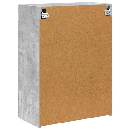 TV-Wandschrank Beton Grau 59,5 x 31 x 80 cm Holzwerkstoff