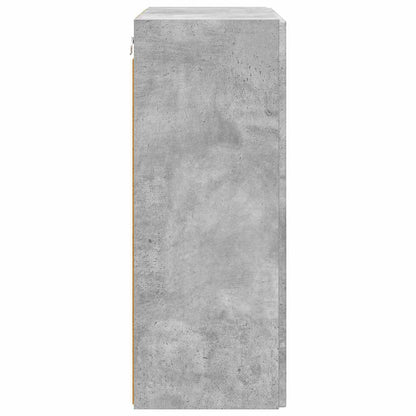 TV-Wandschrank Beton Grau 59,5 x 31 x 80 cm Holzwerkstoff