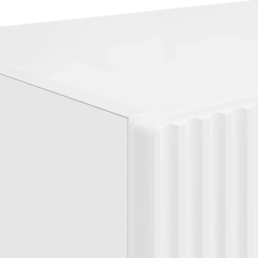 TV-Wandschrank Hochglanz Weiß 59,5 x 31 x 80 cm Holzwerkstoff