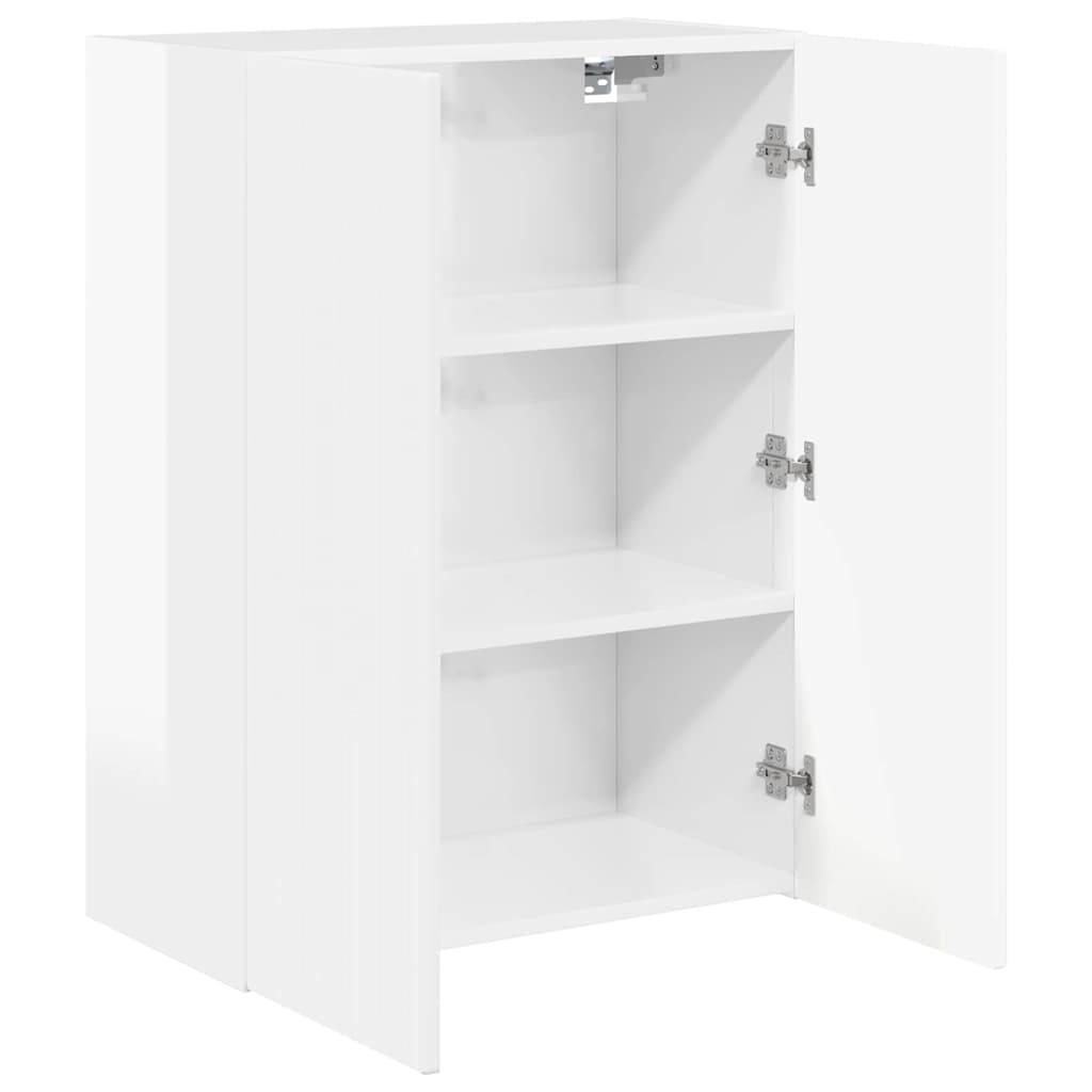 TV-Wandschrank Hochglanz Weiß 59,5 x 31 x 80 cm Holzwerkstoff