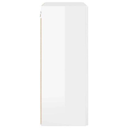 TV-Wandschrank Hochglanz Weiß 59,5 x 31 x 80 cm Holzwerkstoff