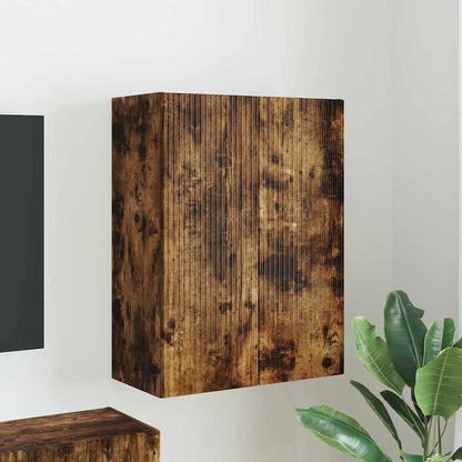 TV-Wandschrank Wandmontiert Geräucherte Eiche 59,5 x 31 x 80 cm