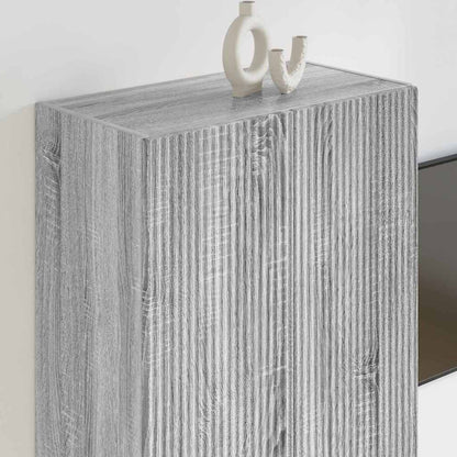 TV-Wandschrank Graues Sonoma 59,5 x 31 x 80 cm Holzwerkstoff