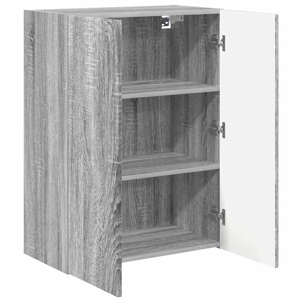 TV-Wandschrank Graues Sonoma 59,5 x 31 x 80 cm Holzwerkstoff