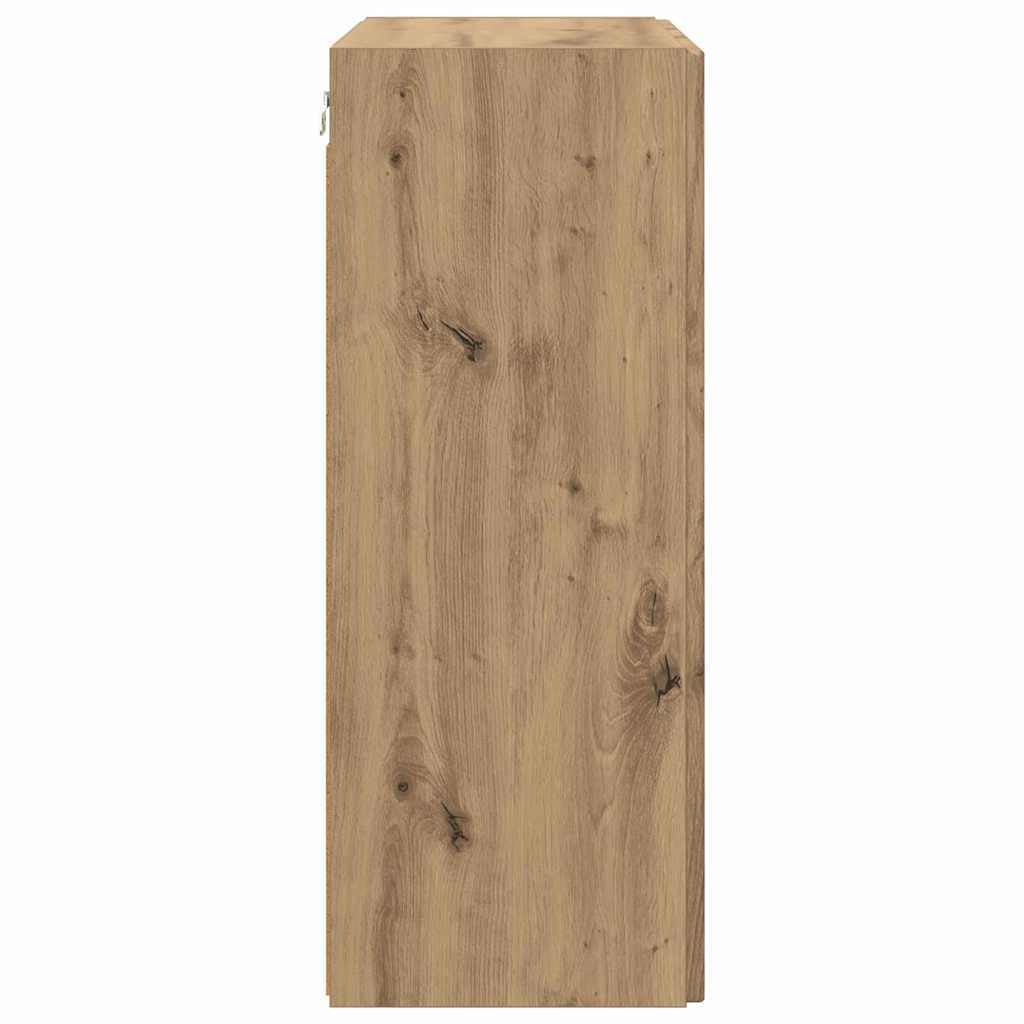 TV-Wandschrank Artisan-Eiche 59,5 x 31 x 80 cm Holzwerkstoff