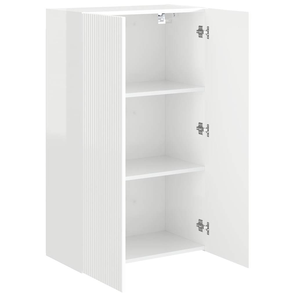TV-Wandschrank Hochglanz Weiß 59,5 x 31 x 100 cm Holzwerkstoff