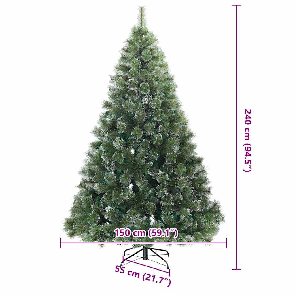 Moderner künstlicher Klapp-Weihnachtsbaum Schnee flocked Weiß