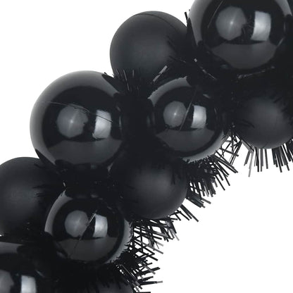 Weihnachtsballkränze 2 pcs Schwarz 33 x 33 x 7 cm Polystyrol