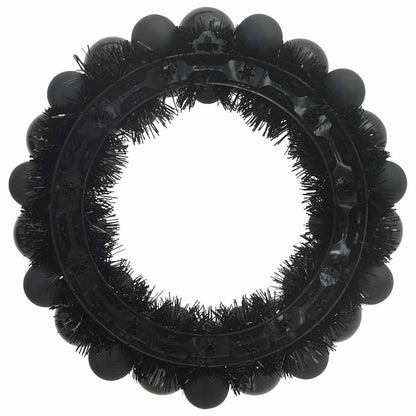 Weihnachtsballkränze 2 pcs Schwarz 33 x 33 x 7 cm Polystyrol
