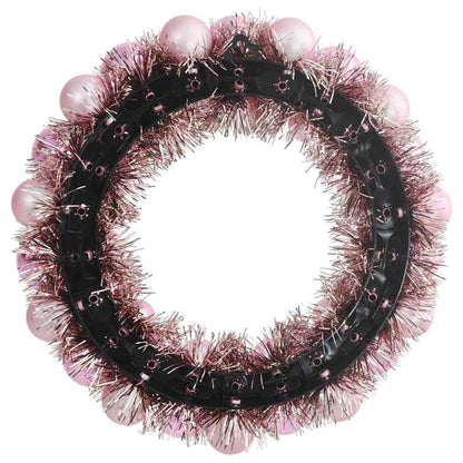 Weihnachtsballkränze 2 pcs Rosa 33 x 33 x 7 cm Polystyrol