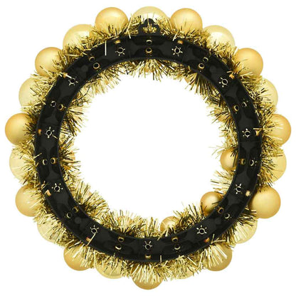 Weihnachtsballkränze 2 pcs Gold 33 x 33 x 7 cm Polystyrol