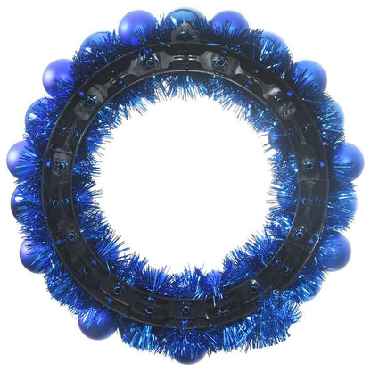 Weihnachtsballkränze 2 pcs Blau 33 x 33 x 7 cm Polystyrol