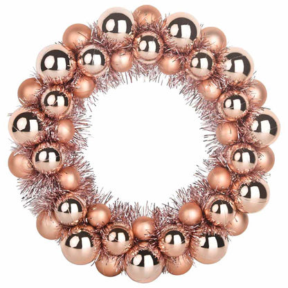 Weihnachtsballkränze 2 pcs Rose Gold 33 x 33 x 7 cm Polystyrol