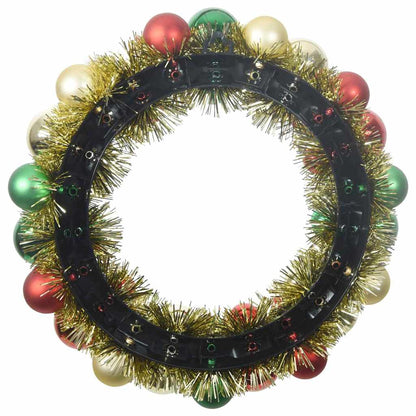 Weihnachtsballkränze 2 pcs Mehrfarbig 33 x 33 x 7 cm Polystyrol