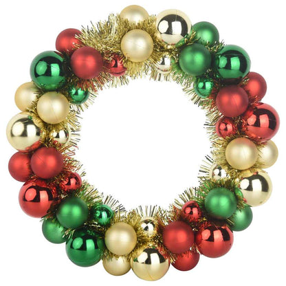 Weihnachtsballkränze 2 pcs Mehrfarbig 33 x 33 x 7 cm Polystyrol