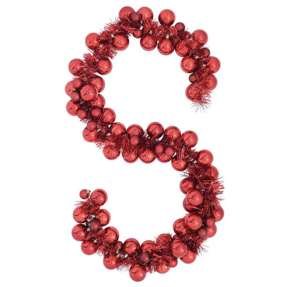 Weihnachtskugelgirlande Rot 186 cm Polystyrol