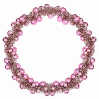 Weihnachtskugelgirlande Rosa 186 cm Polystyrol