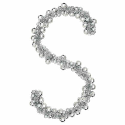 Weihnachtskugelgirlande Silber 186 cm Polystyrol