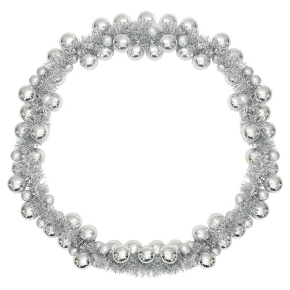 Weihnachtskugelgirlande Silber 186 cm Polystyrol