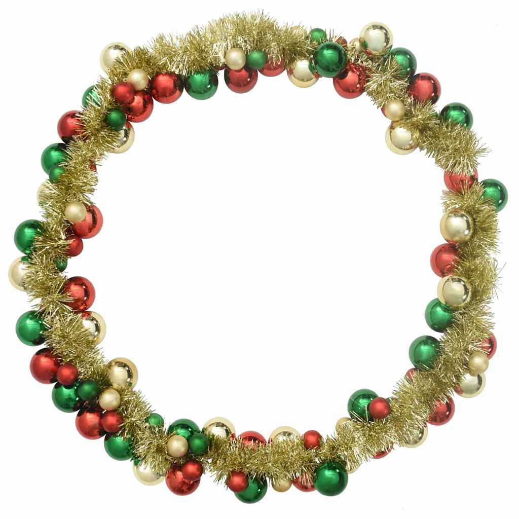 Weihnachtskugelgirlande Mehrfarbig 186 cm Polystyrol