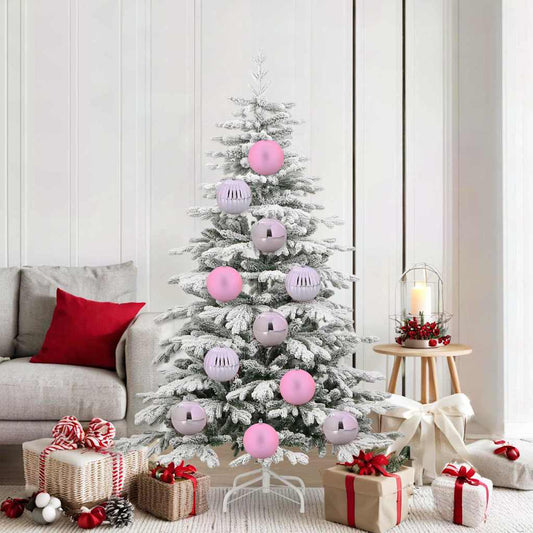 Weihnachtskugel-Set 9 pcs Rosa