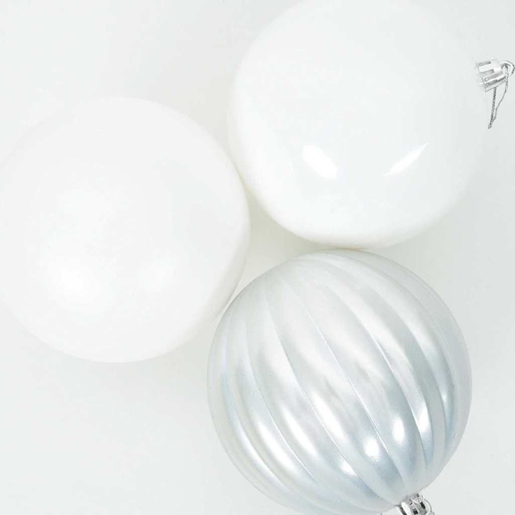Weihnachtskugel-Set 3 pcs Weiß