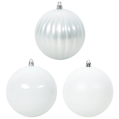 Weihnachtskugel-Set 3 pcs Weiß