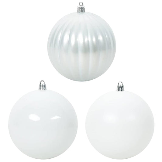 Weihnachtskugel-Set 3 pcs Weiß