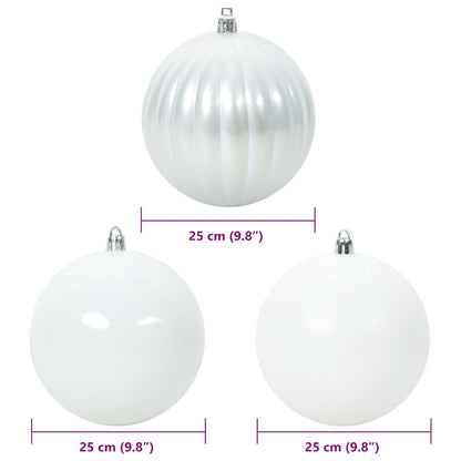 Weihnachtskugel-Set 3 pcs Weiß