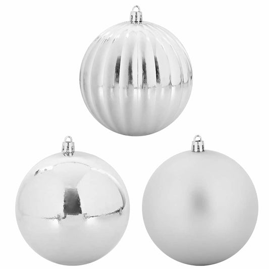 Weihnachtskugel-Set 15 pcs Silber