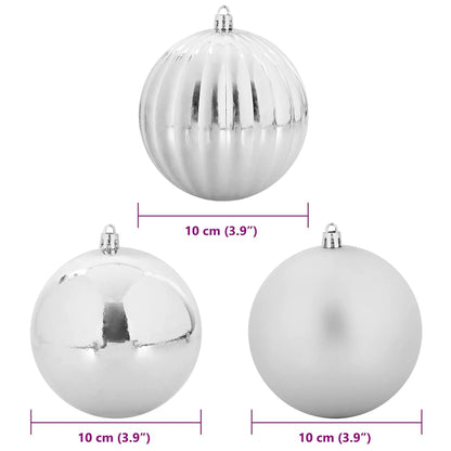 Weihnachtskugel-Set 15 pcs Silber