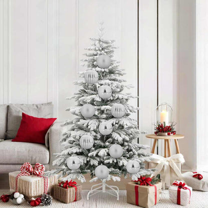 Weihnachtskugel-Set 9 pcs Silber