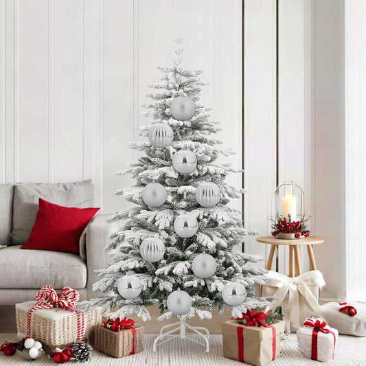 Weihnachtskugel-Set 9 pcs Silber