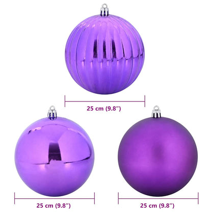Weihnachtskugel-Set 3 pcs Lila