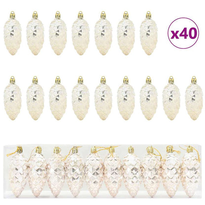 Weihnachtsbaumdekoration 40 pcs Champagner