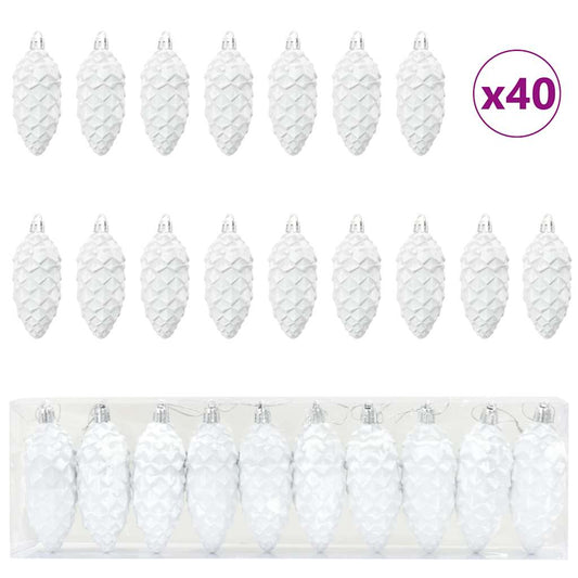 Weihnachtsbaumdekoration 40 pcs Weiß